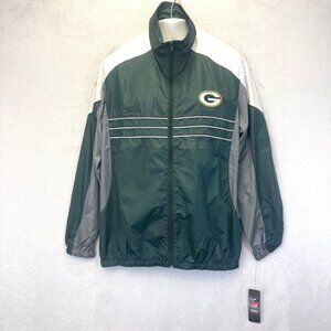 NWT Green Bay Packers Windbreaker Jacket Mens Large L SI NFL Sports Illustrated